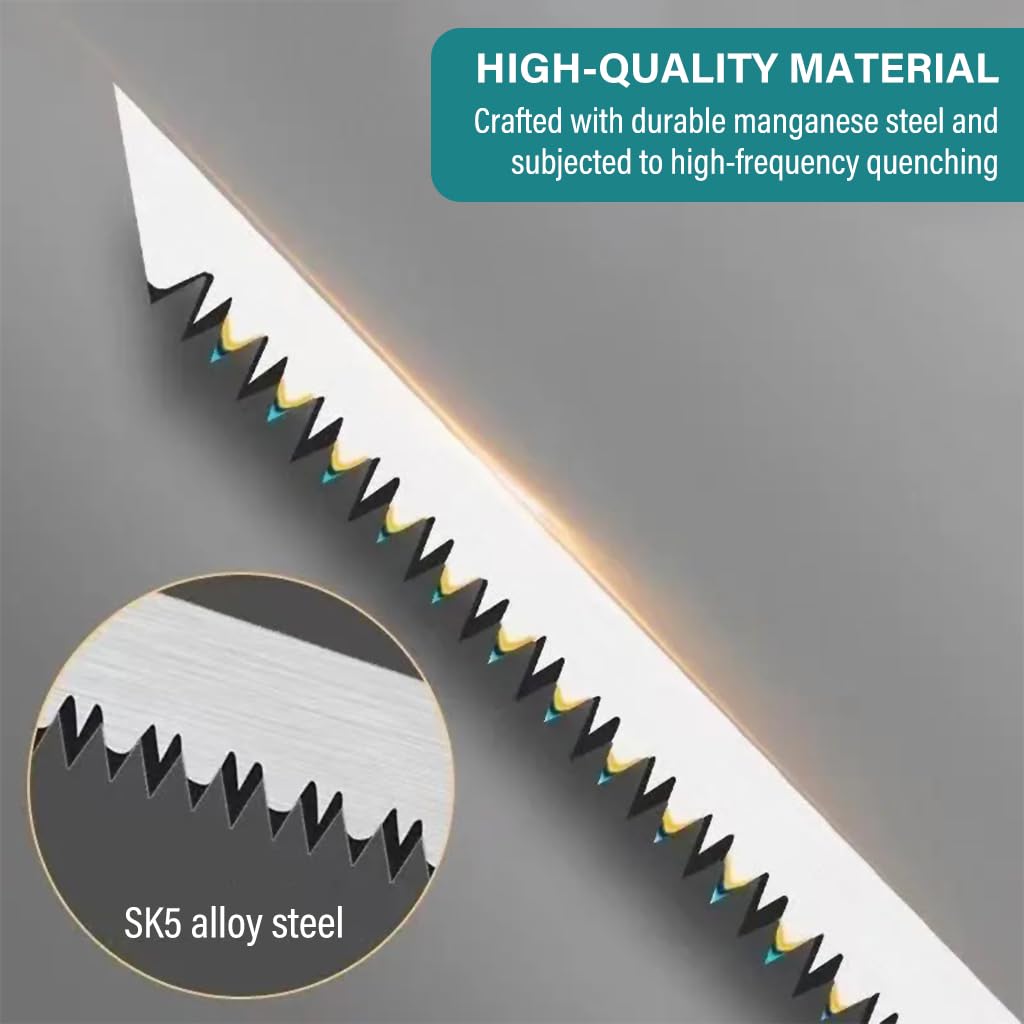 HASTHIP 5pcs Saw Blades Replacement for Mini Gardening Hand Saw Pruning Saw, 26cm Hand Robust Manganese Steel Saw Blade