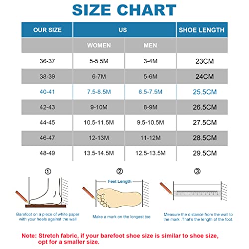PALAY Water Shoes for Men Women Quick Dry Barefoot Beach Shoes, Outdoor Thicken Anti-slip TPR Rubber Sole Breathable Aqua Socks for Surfing Yoga Indoor Fitness (US 7-7.5 Men/8-8.5 Women)