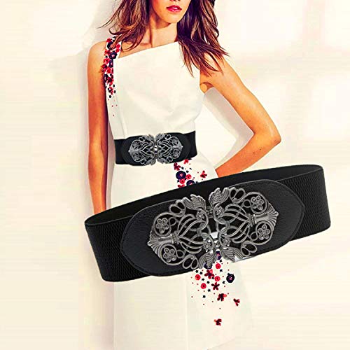 PALAY Belts for Women Dresses Jumpsuit Dress Belts - Classic and Fashionable PU Leather Design with Wide Elastic Band for Comfortable Wear - Slim Your Waist and Midriff Instantly