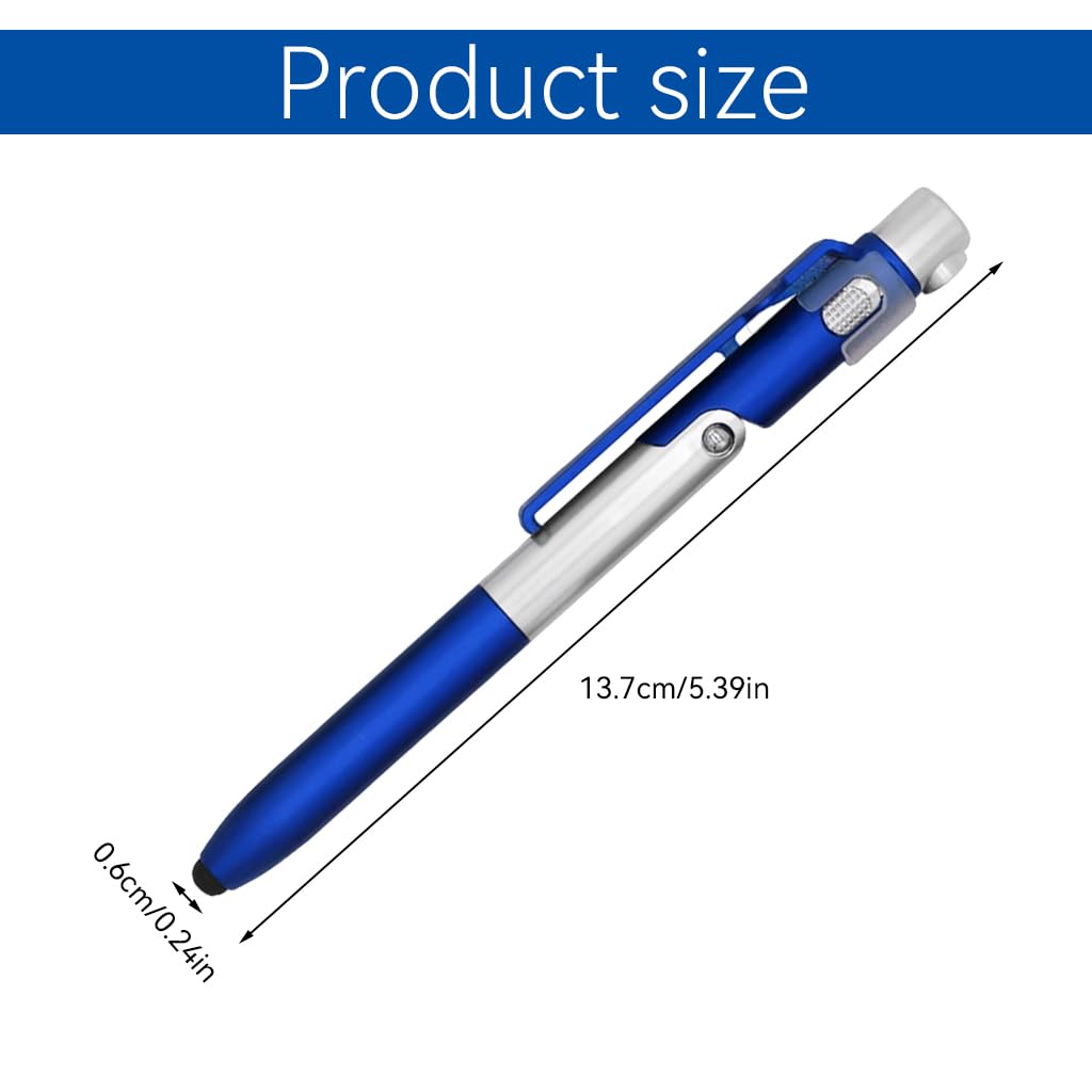 HASTHIP 4Pcs Multifunction Stylus Pen for Phone, Foldable Mobile Phone Rack Touch Ballpoint Pen Portable Desk Phone Holder Pen Ballpoint Pen with Led Light, Folding Signing Pen for Office