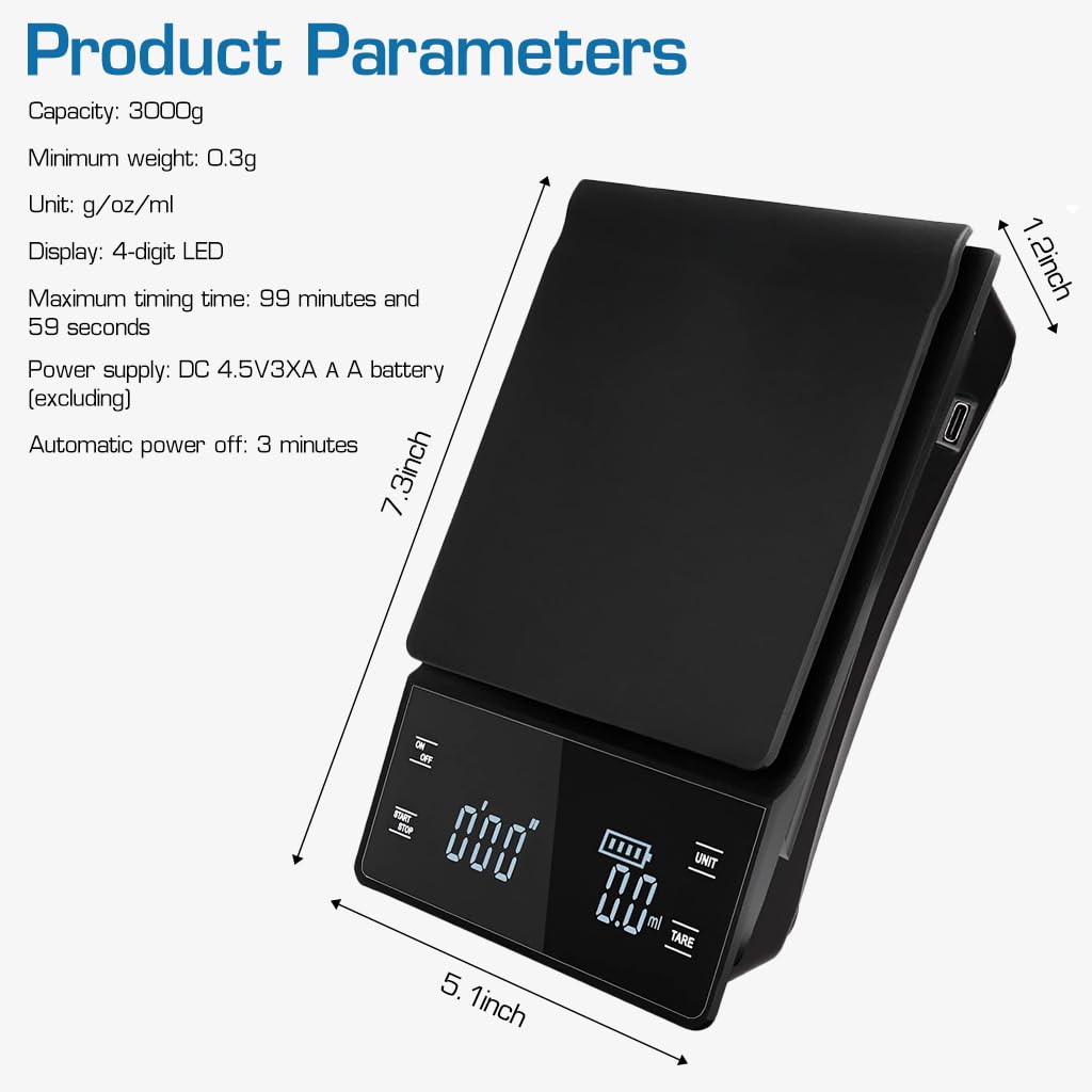 HASTHIP Digital Kitchen Weighing Scale for Home 200g/0.01g Food Weighing Scale for Diet LCD Digital Pocket Scale with Key Ring Creative Car Key Design Portable Electronic Kitchen Scale for Jewellery Medicine