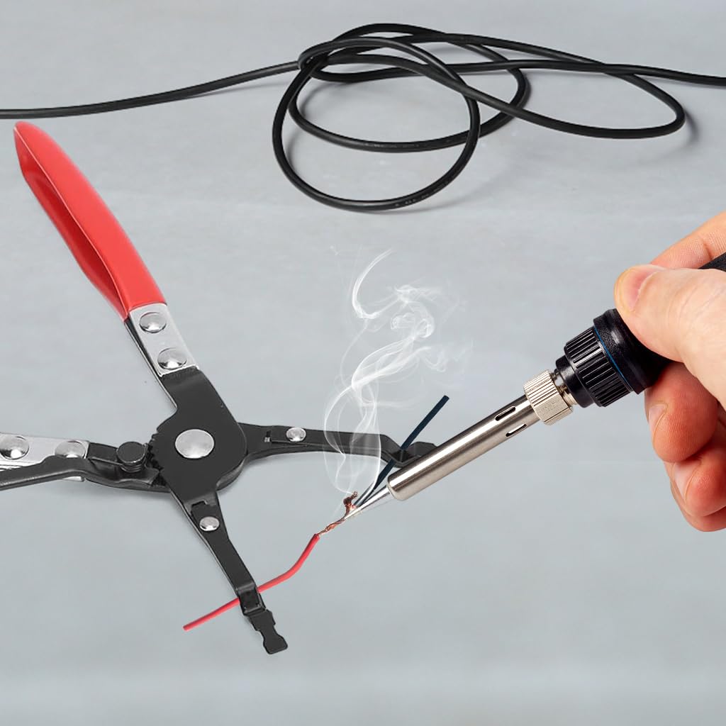 Serplex Car Soldering Plier Wire Multi-Function Welding Clamps PickUp Aid Plier Hand Tools Metal Soldering Plier for Soldering Welding Cable, for Automobile Maintenance Repairing Vehicle