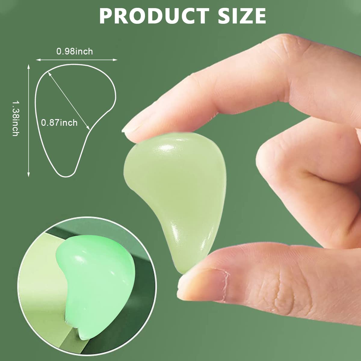 HASTHIP 10pcs Home Safety Luminous Round Table Smooth PVC Corner Protector,Self Adhensive Guard for Table,Furniture,Sharp Edges Baby Anti Collision Corner Guard