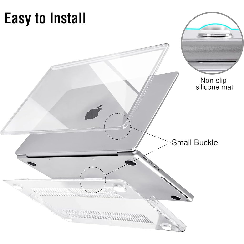 ZORBES Laptop Cover Laptop Case Compatible with MacBook Pro 14inch M2 A2779 A2442 M1 Pro/Max Chip with Touch ID, 2023-2021 Release, with Keyboard Dustproof Skin Cover & Screen Portector