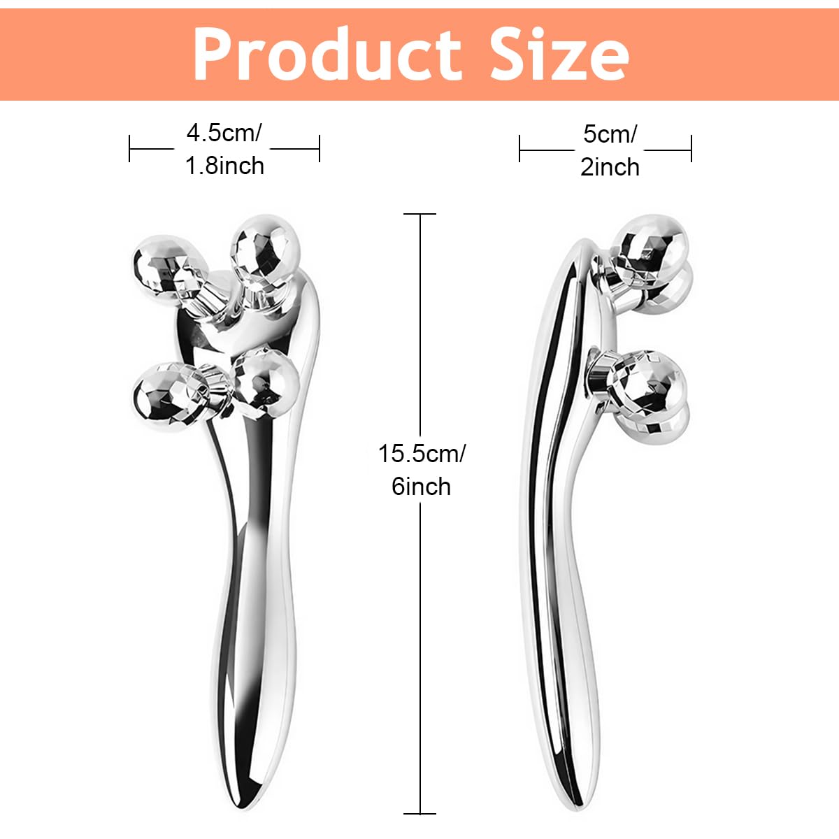 MAYCREATE Face Roller Facial Roller Face Massager for Face Lift, Skin Care Roller for Face Neck Body, Reduce Puffiness Remove Wrinkles, Gift for Women