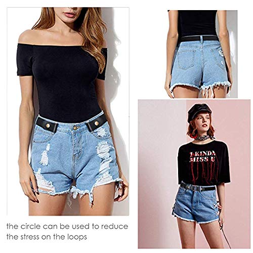 PALAY No Buckle Ladies Elastic Belt for Women Mens Invisible Jeans Pants Dress Stretch Waist Belt up to 48 Christmas Gift
