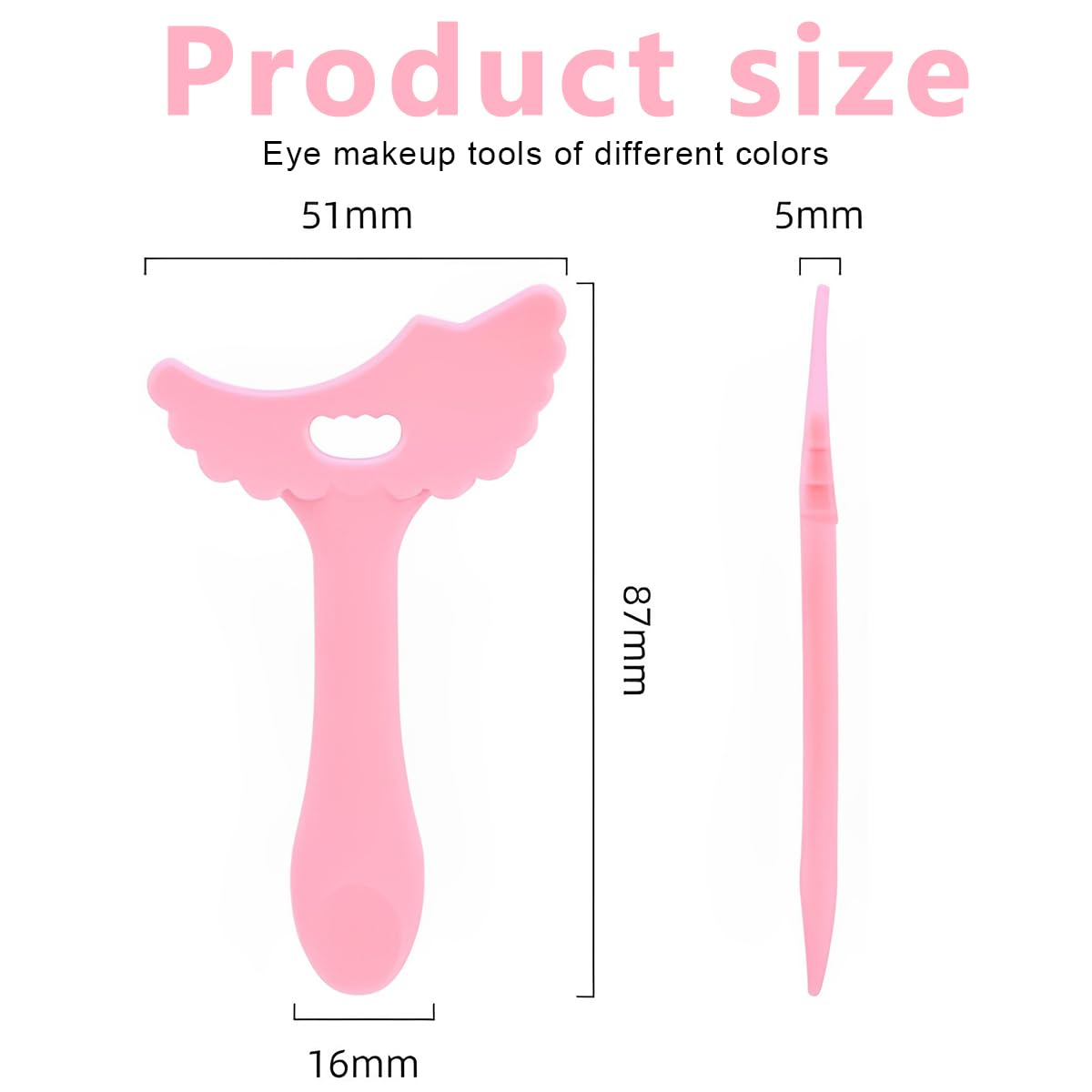 MAYCREATE 4 Pcs Eye Stencils Mascara Applicator Guide Tool, Reusable 3 in 1 Eyelash, Eyeshadow, Eyeliner Applicator Guard Shields, Silicone Eye Makeup Auxiliary Tool for Women Girl