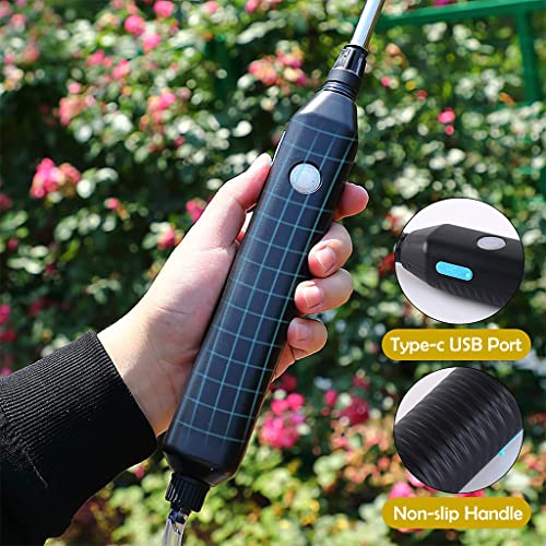 HASTHIP® Electric Agriculture Sprayer with 3m Pipe 2 Nozzles USB Rechargeable Pump Portable for Gardening Greenhouse Planting Bush Flower 3 PCS