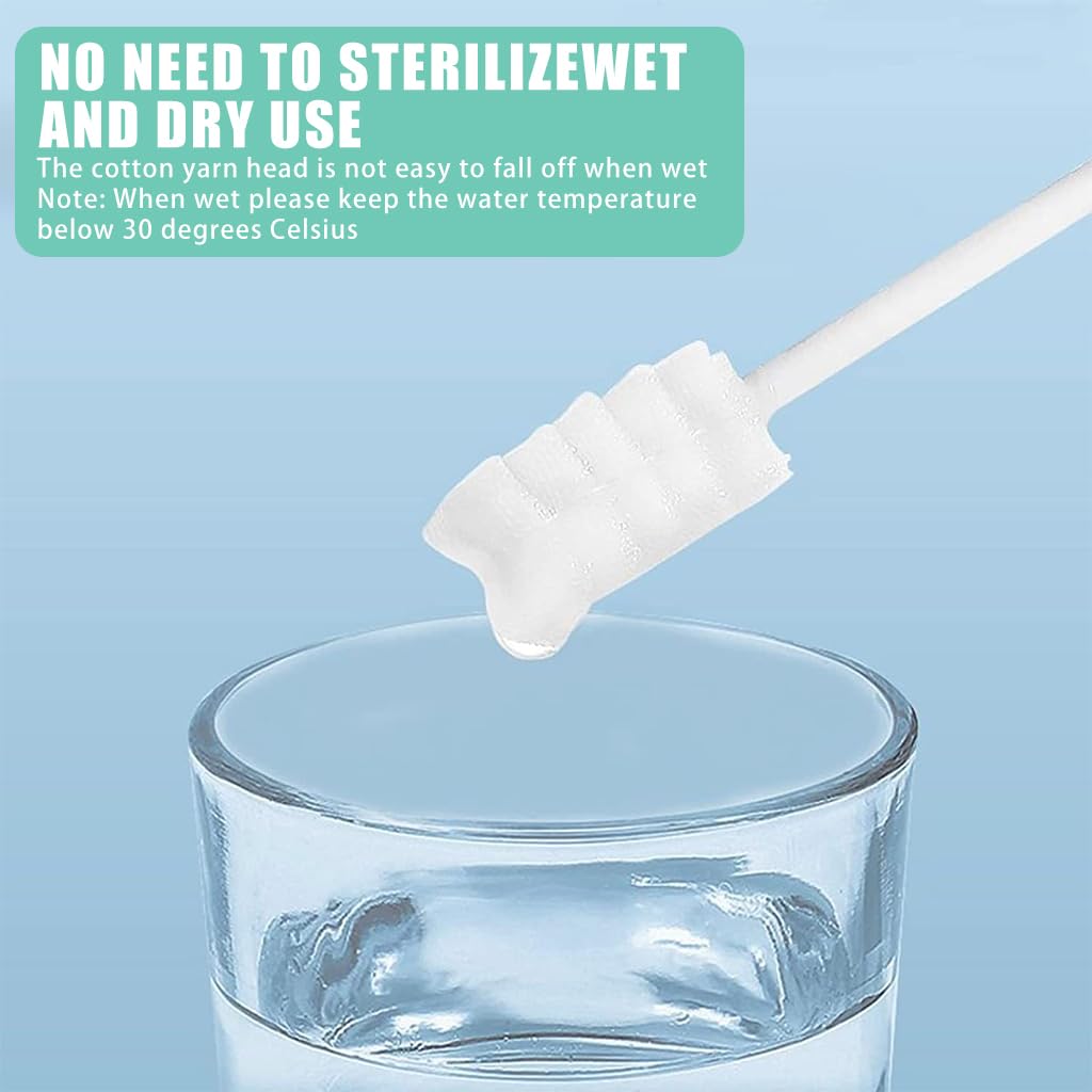 SNOWIE SOFT Baby Oral Cleaning Kit 2Pcs Silicone Baby Finger Toothbrush with 30Pcs Disposable Tongue Cleaner Cotton Swab Infant Toothbrush Dental Cleaning Tool for 0-24 Month Baby