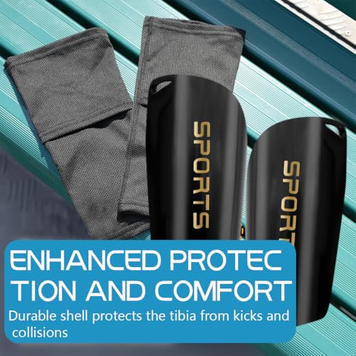 Proberos® Football Sport Shin Guards Set EVA Cushioning Sleeves for Teens Kids Soccer Rugby Hockey M 2PCS