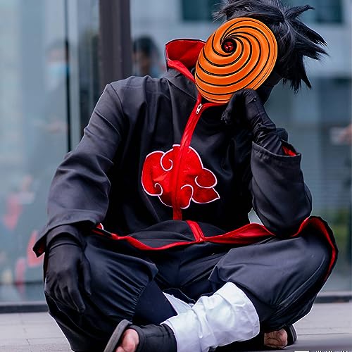 FANCYKU® Tobi Obito Resin Costume Cosplay Props Halloween Party Gift for Kids Ninja Anime Uchiha 3PCS