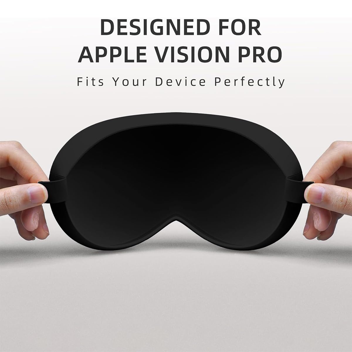 ZORBES Vision Pro Case for Apple Vision Pro Case Anti-Scratch Silicone Cover for Apple Vision Pro VR Protective Cover for Apple Vision Pro Lens Cover Headset Accessory Black