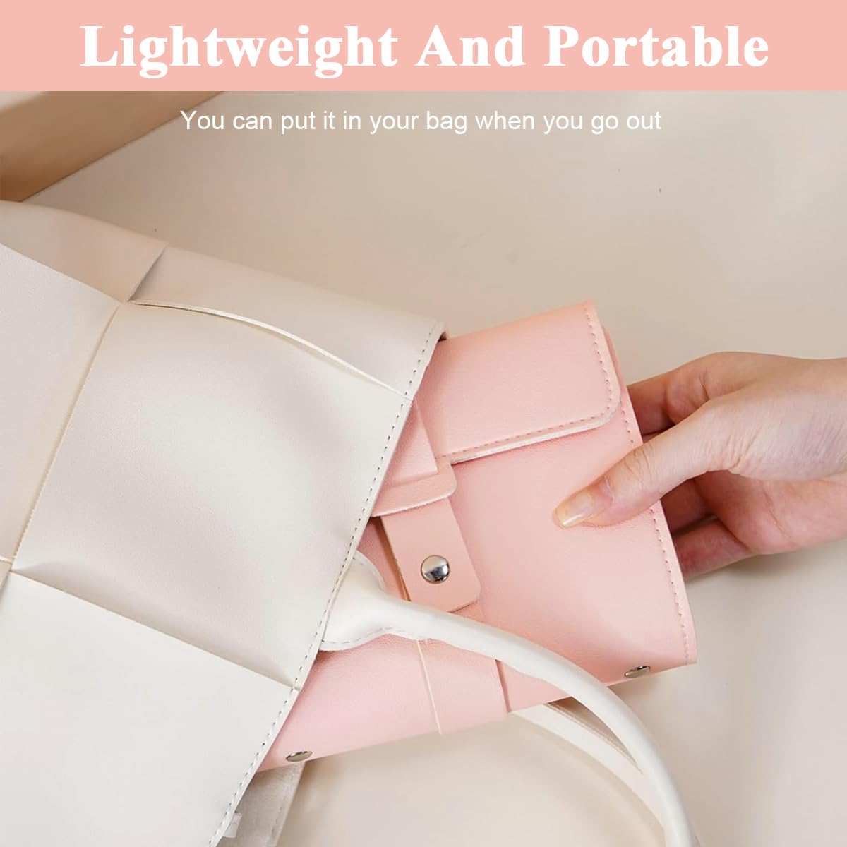 MAYCREATE Earring Book Organizer, Portable Earring Holder Case Pu Leather Travel Earring Case with Foldable Book Design Foldable Leather Earring Organizer Bag