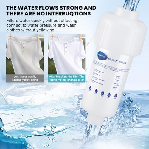 Serplex® Washing Machine Water Filter Cartridge with 3 Replacement Tap Accessories Science for Kitchen Bathroom Toilet System 3PCS