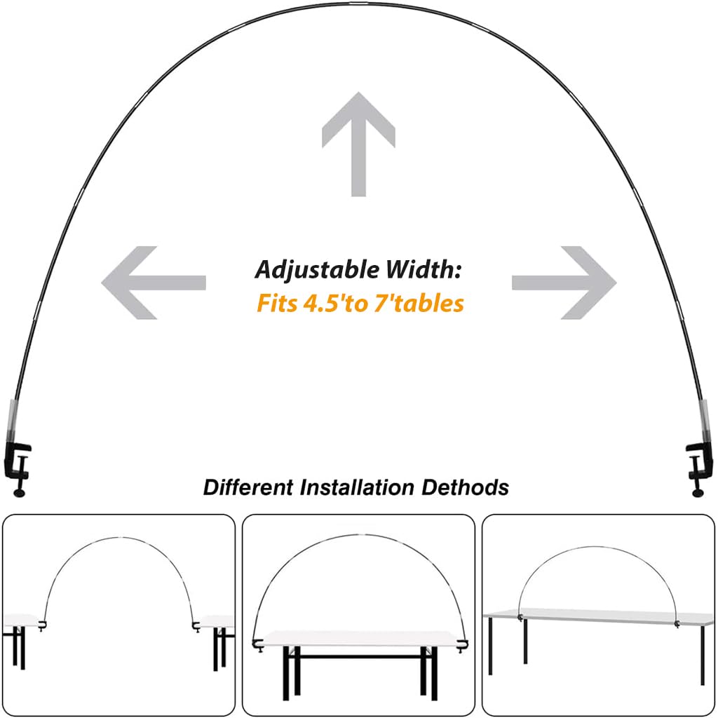 HASTHIP Wedding Table Ballon Arch Stand Kit DIY Assembly Fiber Rod Table Ballon Arch Stand Floral Arch Stand Ballon Stand for Party, Wedding, Birthday, Festivals, with Accessories and Tools