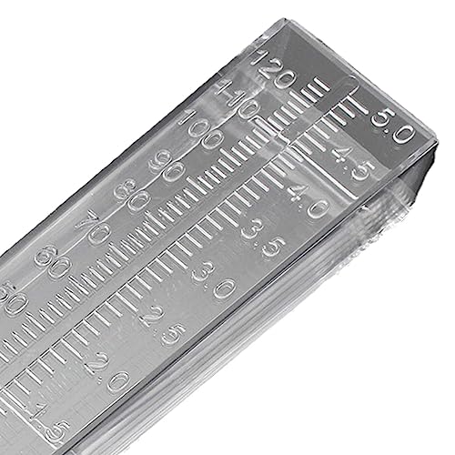 Optifit Rain Gauge for Agricultural, 5 inch Plastic Rain Gauge with Stake Rain Gauge, Meteorologists & Hydrologists Measure Rain Gauge for Rain Fall Measure, Garden, Agricultural Activities