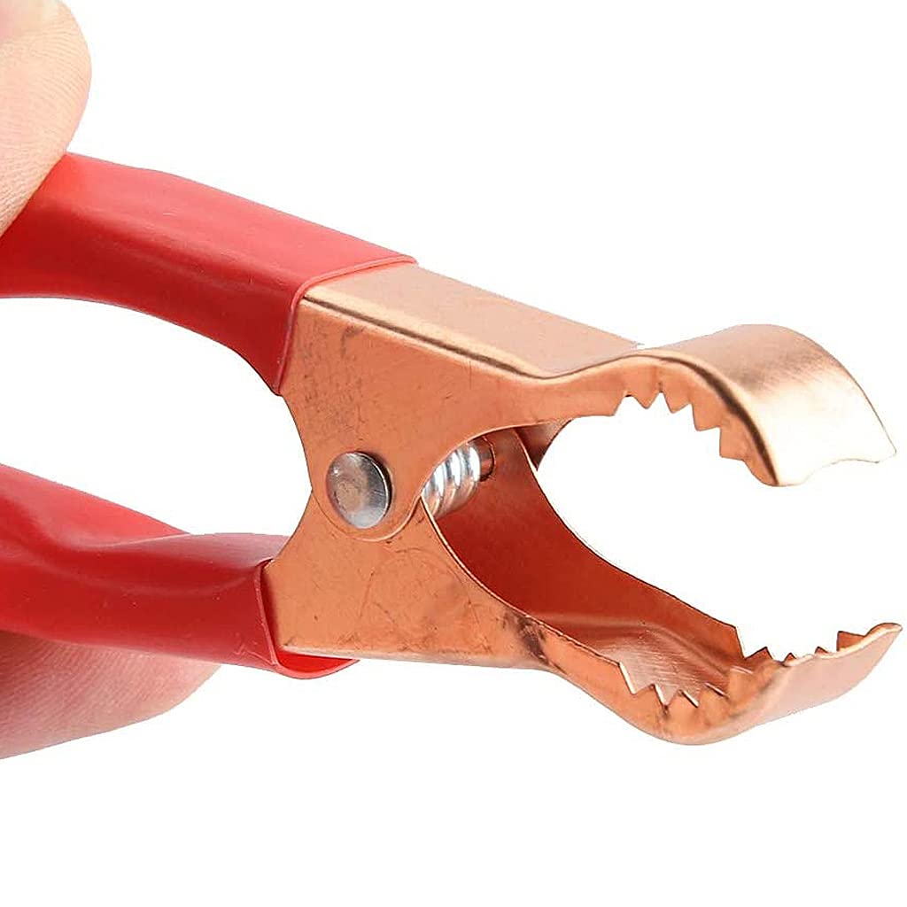 Verilux 1FT 12V 24V Female Car Cigarette Lighter Socket to Battery Alligator Crocodile Clips Connector, Car Battery Clamp-on Extension Charge Cable