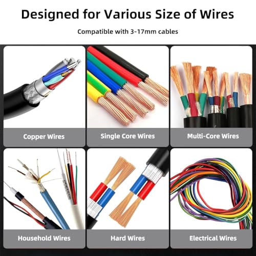 Serplex® 6PCS Replacement Ring Blades for Cable Stripping Tool Hand Crank Wire Stripping Machine