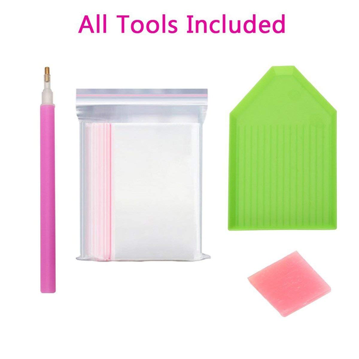 HASTHIP 5D Diamond Painting Kit, Diamond Painting Kit for Adults, Witches in Halloween, Suitable for Beginners to Complete Wall Decoration, Decompression Crafts. Canvas