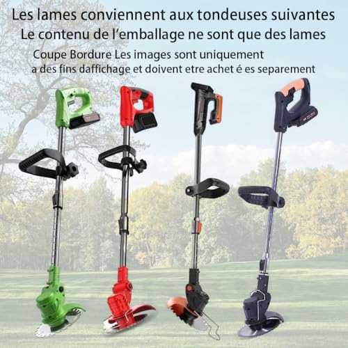 HASTHIP® Universal Grass Trimmer Blade Grass Cutter Heads Replacement 15CM Dia Alloy Round Cutting Weed Machine Accessories with 14PCS Saw Blade 5 PCS Plastic Blades