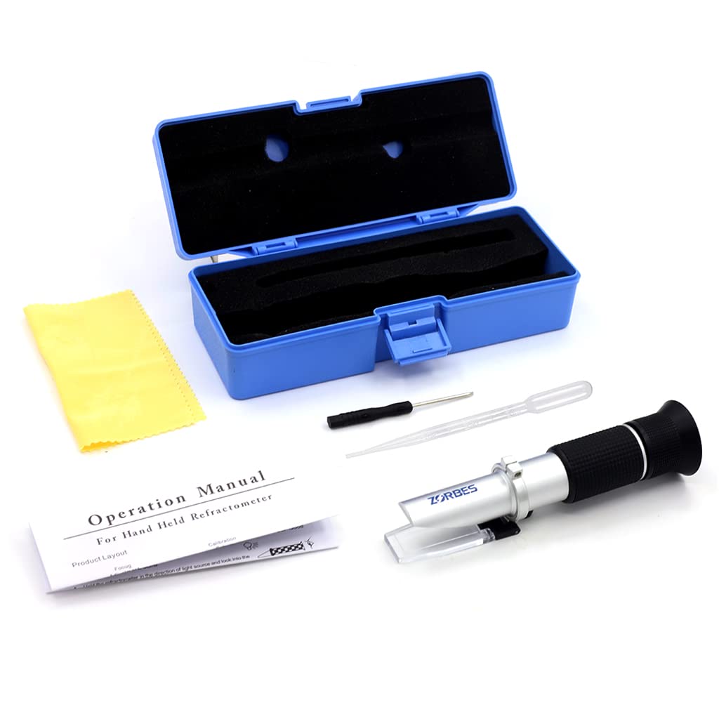 Serplex 3-in-1 Honey Refractometer for Honey Moisture, Brix and Baume, 58-90% Range, Honey Moisture Tester with ATC for Sugar Content Measurement, Ideal for Honey, Sugar Syrup, Fruit jam & Molasses
