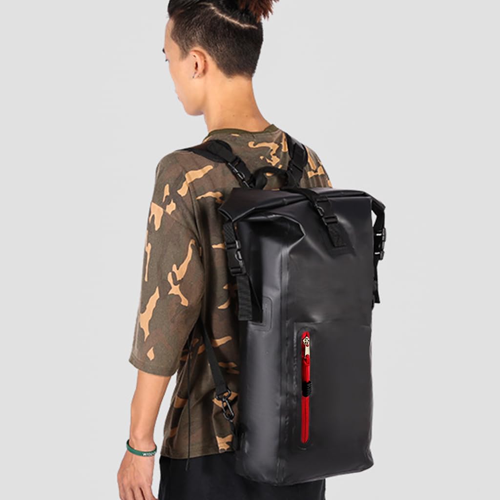 Optifit Dry Bag, Large Waterpoof Dry Backpack With removable shoulder strap, PVC Dry Bag Sack for Beach Swimming, Fishing, Camping, Canoeing, Hiking, Kayaking, Paddleboarding and Boating (25L)