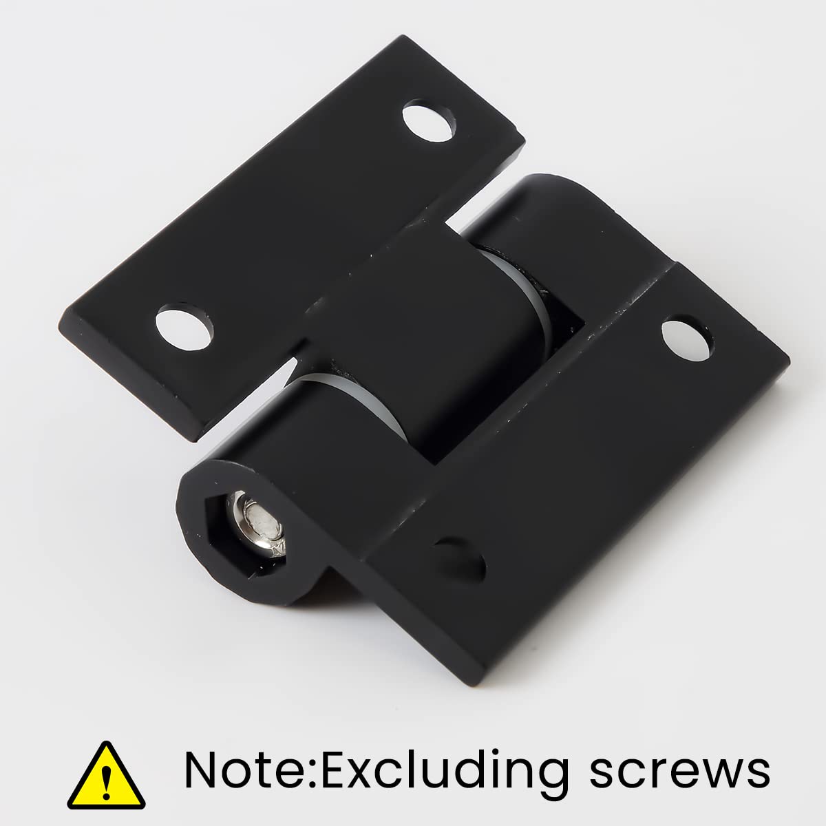 HASTHIP Door Hinges for Interior Door, 6.5 * 5.5cm Heavy Duty Spring Hinges for Interior and Exterior Doors, Black (Not Include Crews)