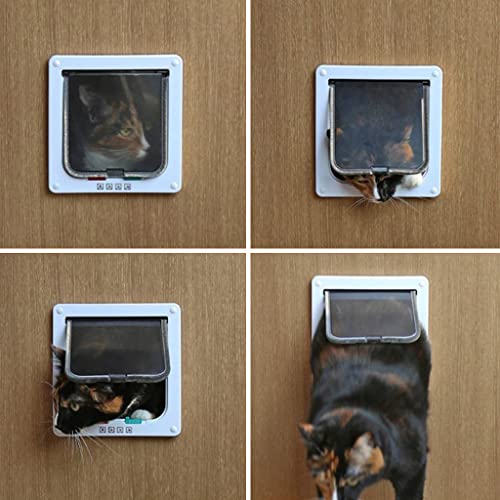 Qpets Dog Door, Pet Screen Door Dog Claw Print Screen Door with Inner Frame, Pet Screen Door for House Door, Easy Assembly Pet Screen Door  for Medium, Large Dogs (12.2 inches x 14 inches)