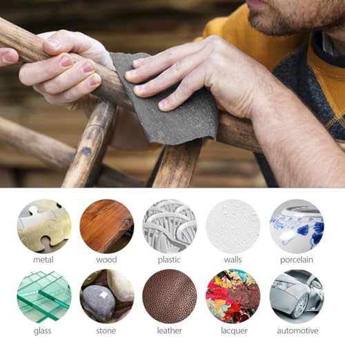 HASTHIP® 26Pcs Sandpapers 80 to 3000 Grit, 23x28cm Silicon Carbide Sand Paper, Multipurpose Coarse Fine Sandpapers Dry or Wet Sanding Papers for Wood Furniture Finishes and Metal Sanding
