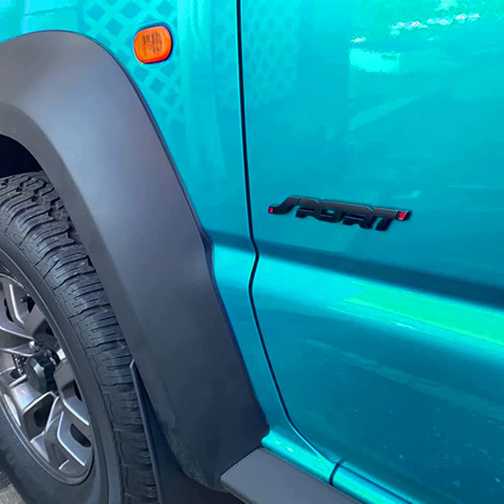 STHIRA 2pcs 3D Car Sticker Metal Car Sticker Black Sport Logo Metal Sticker for Car, Modification Car Waterproof Sticker Car Decor Sticker for Car Door, Door Handle, Car Tail