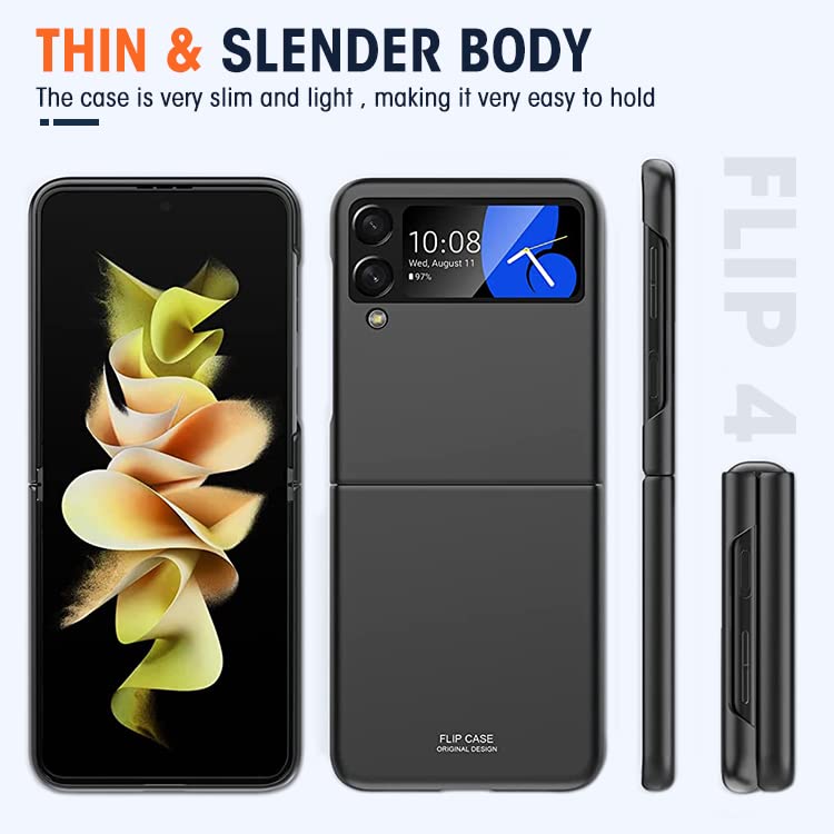 ZORBES® Samsung Galaxy z Flip 4 Case 2022 PC Lightweight Ultra Thin Skin Feeling Case Scrub Full Coverage Anti Scratch Anti Fingerprint for Samsung Galaxy Z Flip 4 5G