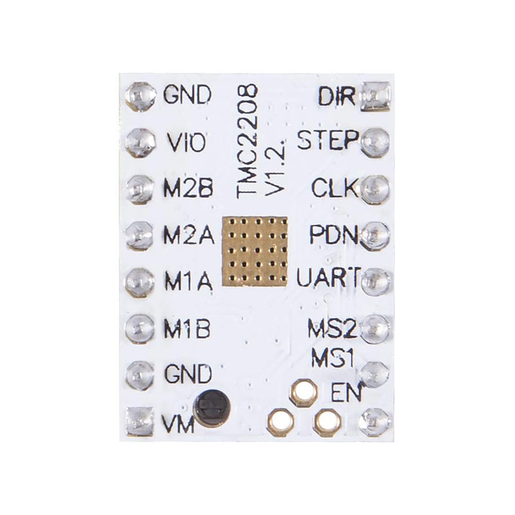Serplex 2PCS TMC2208 V1.2 3D Printer Stepper Motor Driver, Upgrade TMC2208 Stepper Driver Module with Heat Sink Screwdriver for 3D Printer Controller Mother Boards Reprap MKS Prusa i3 Ender-3 Pro