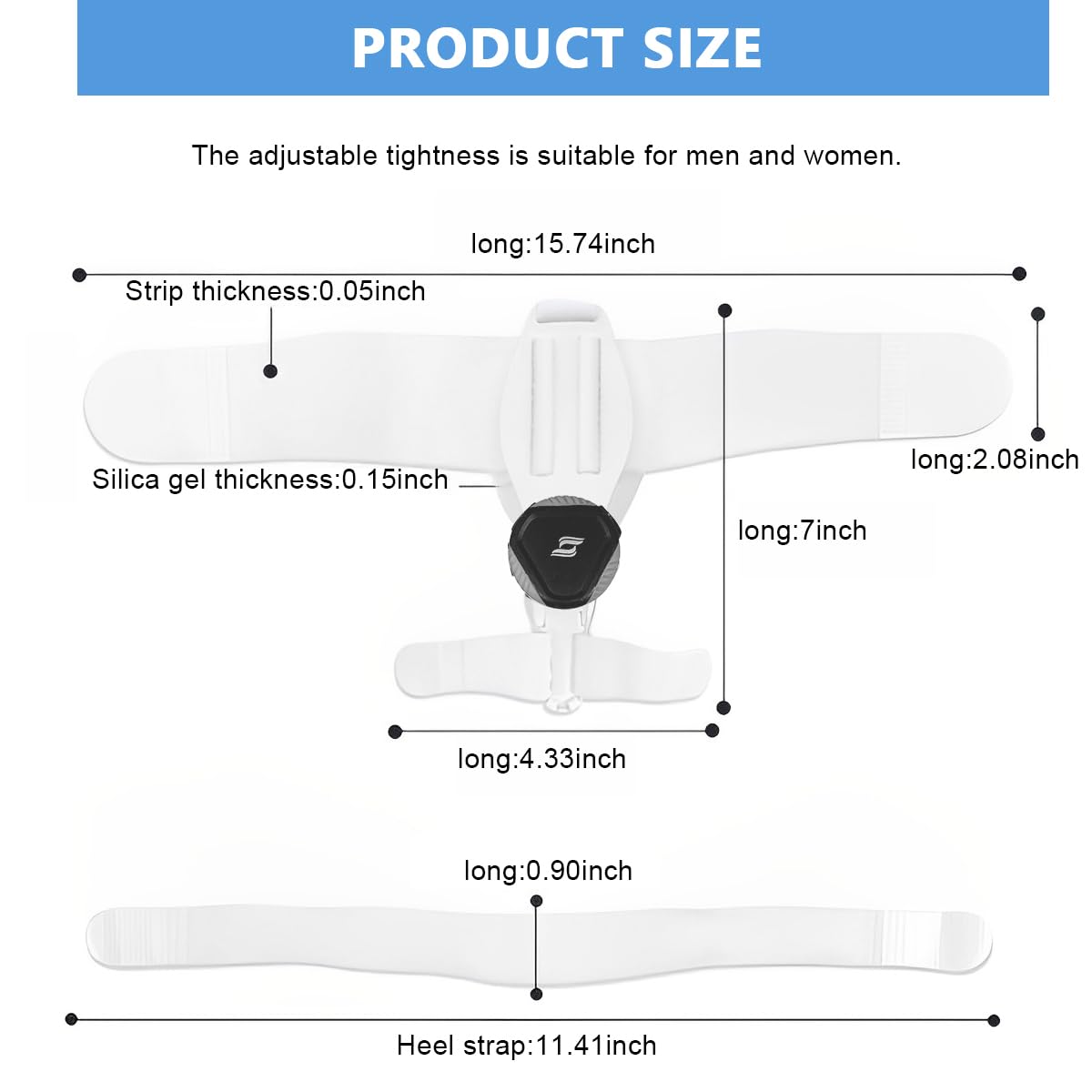 HANNEA Bunion Corrector, Orthopedic Bunion Toe Straightener, Bunion Splint for Women Men Adjustable Direction Bunion Corrector for Right/Left Foot Bunion Corrector, Black