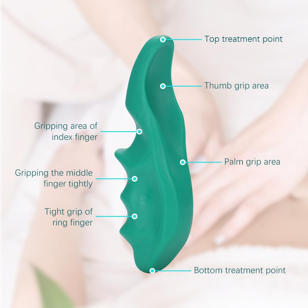 HANNEA Massage Thumb Saver Acupoint Massager for Deep Tissue Massage Thumb Protector Portable 5.2 inches Massage Thumb Saver Tool Therapists Use Prevent Hand Stain