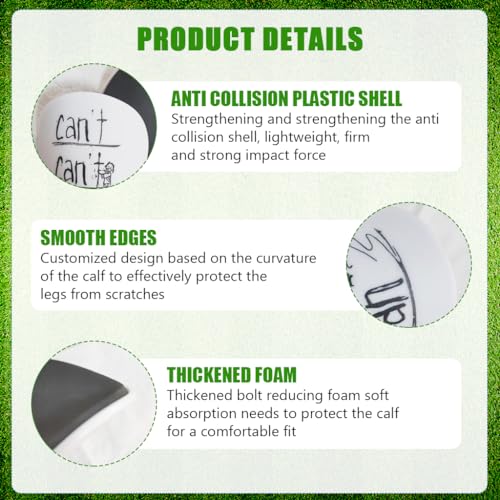 Proberos® Mini Shin Guards Inspiring Lightweight Anti-Impact Plastic EVA Cushioning Football Player Sport, 5x8cm 2 PCS