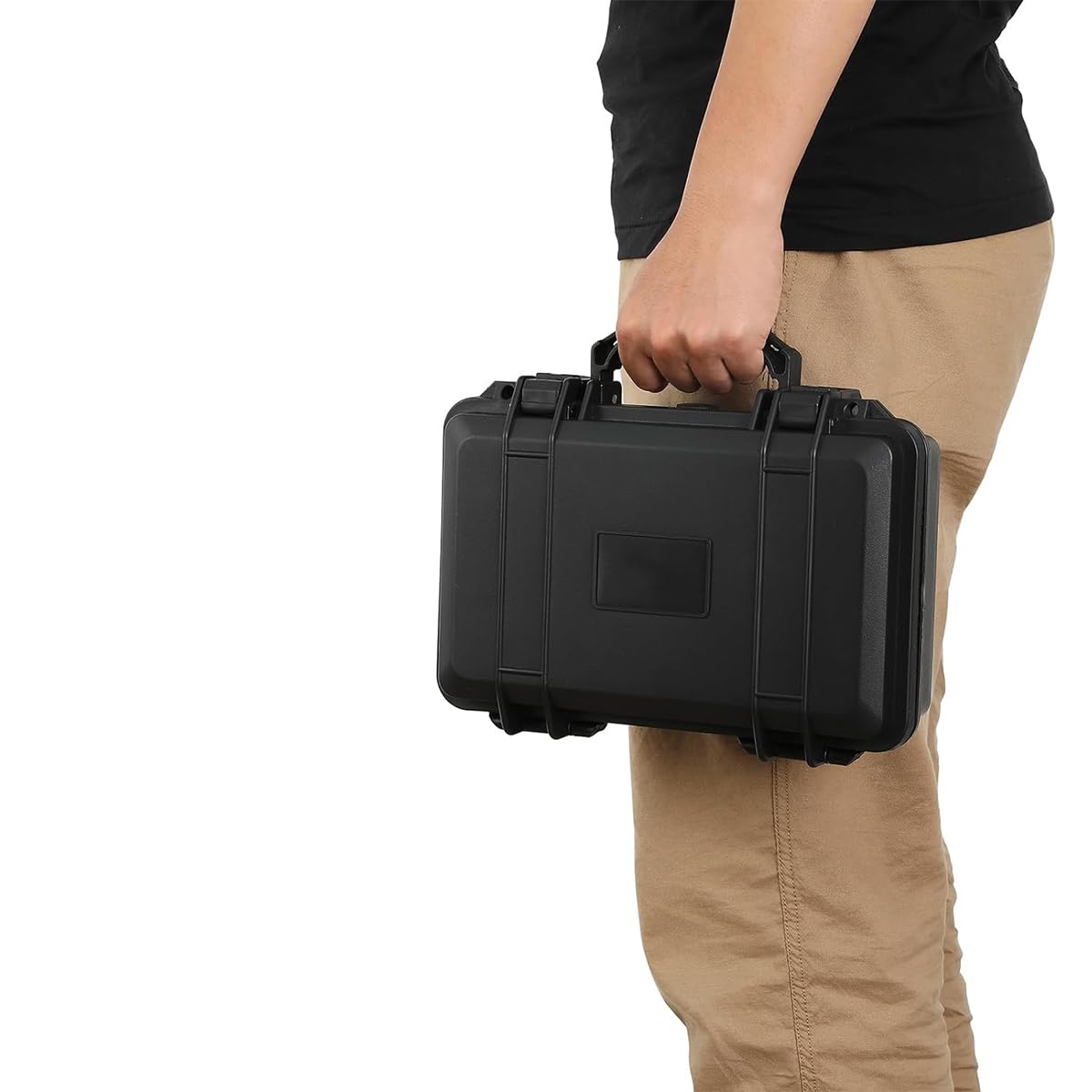 Serplex® Waterproof Hard Carry Case Bag Tool Case With Pre-cut Sponge Storage Box Safety Shockproof Organizer Hardware Tool Box Empty Hard Case for Jewelry, Camera Accessories, Electronics