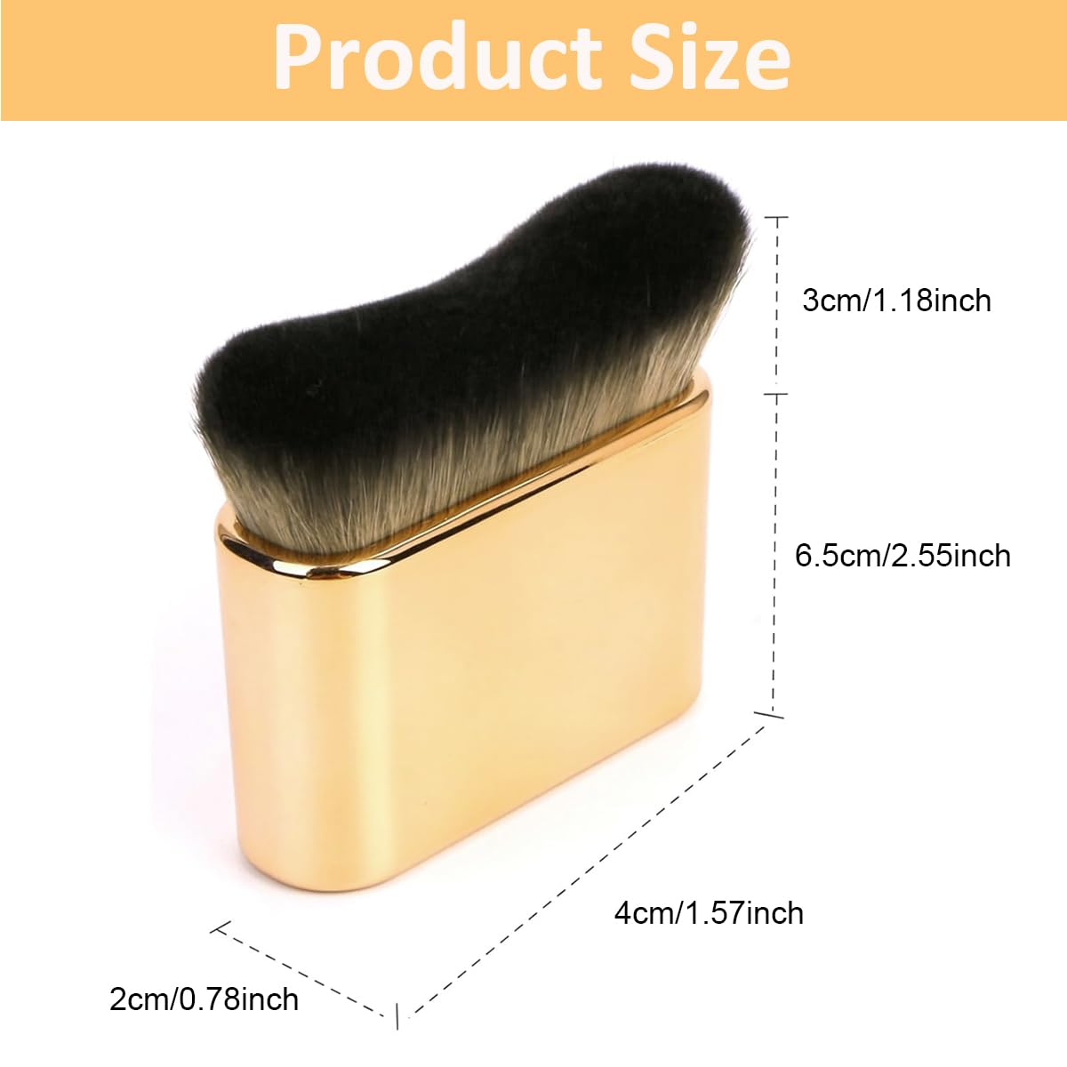 MAYCREATE Makeup Brush Multipurpose Soft Bristles Self Tanning Applicator Brush Foundation Brush Kabuki Foundation Brush Makeup Brush for Liquid Foundation, Setting Powder, Powder Blusher