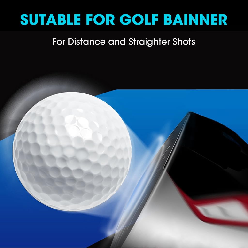Proberos PGM Premium Golf Ball Double Layer Golf Ball High Compression Golf Ball for Distance and Straighter Shots, 3Pcs