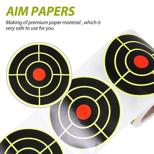 Optifit® 300PCS Shooting Aim Papers Bullseye Target Stickers Self Adhesive for Game Bow Training Outdoor Archery with 7.6 * 7.8 CM