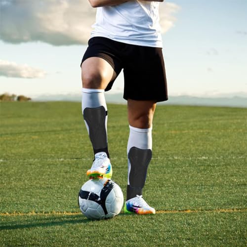 Proberos Kids Shin Guard Teens Sport Shin Guards with Ankle Support EVA Cushioning Liner Football Shin Guards Adjustable Hook and Loop Closure Design Sport Shin Guards for Football, Rugby