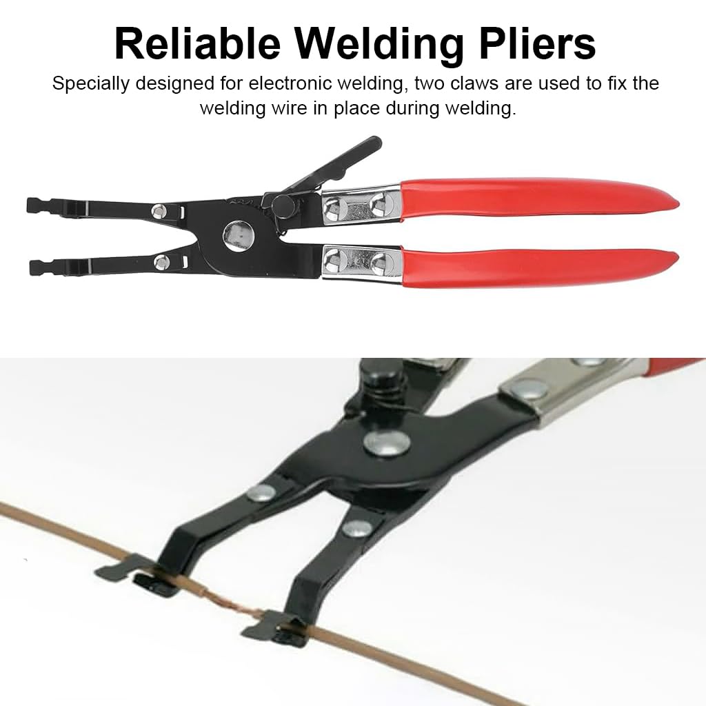 Serplex Car Soldering Plier Wire Multi-Function Welding Clamps PickUp Aid Plier Hand Tools Metal Soldering Plier for Soldering Welding Cable, for Automobile Maintenance Repairing Vehicle