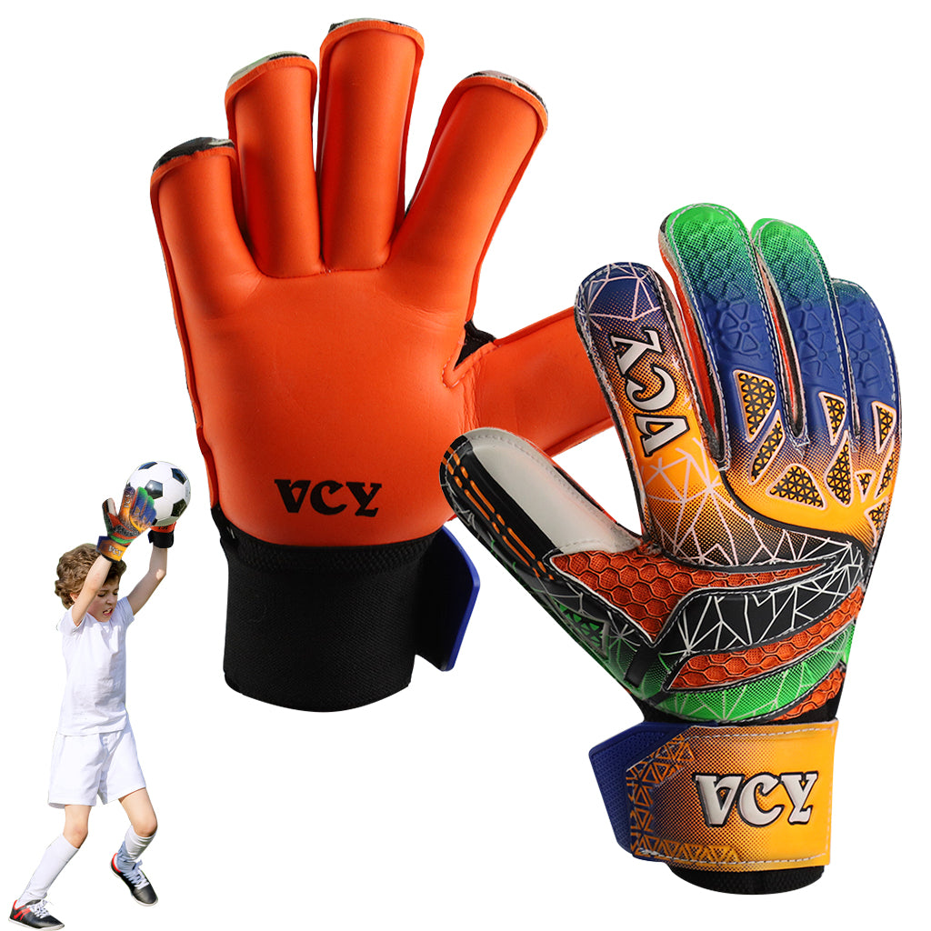 HASTHIP Soccer Gloves, Goalie Gloves, Goalkeeper Gloves with Fingersave, Ultimate Grip Football Goalie Gloves with Strong Receiver, American Football for Men, Boys, Youth, Adult, Kids