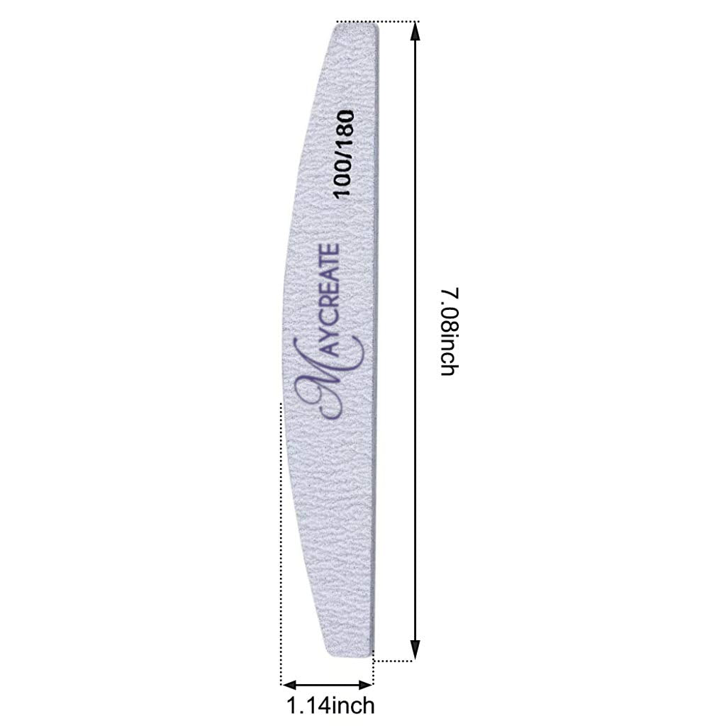 MAYCREATE IainStars Arch Shape Nail Files Buffing Polish Pro Manicure Tool- 10 Pieces