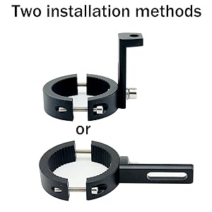 STHIRA® Motorcycle Spotlight Mount Brackets, Motorbike Tube Clamp Turn Signal Mounting Clamp Fog Light Holder