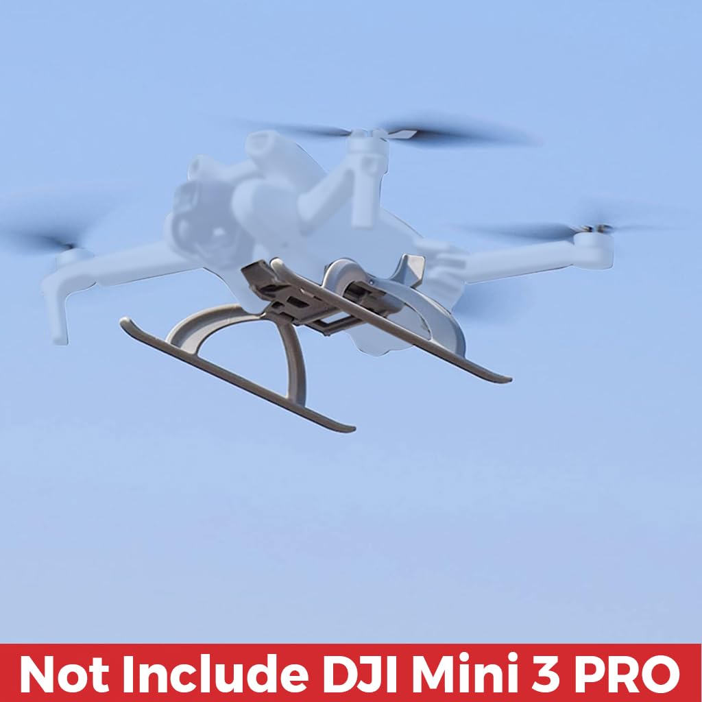 PATPAT 26Mm Landing Gear For Dji Mini 3 Pro Foldable Landing Rack For Dji Mini 3 Pro,Ultra Lightweight Landing Gear For Dji Mini 3 Pro,Not Include Dji Mini 3 Pro,Grey
