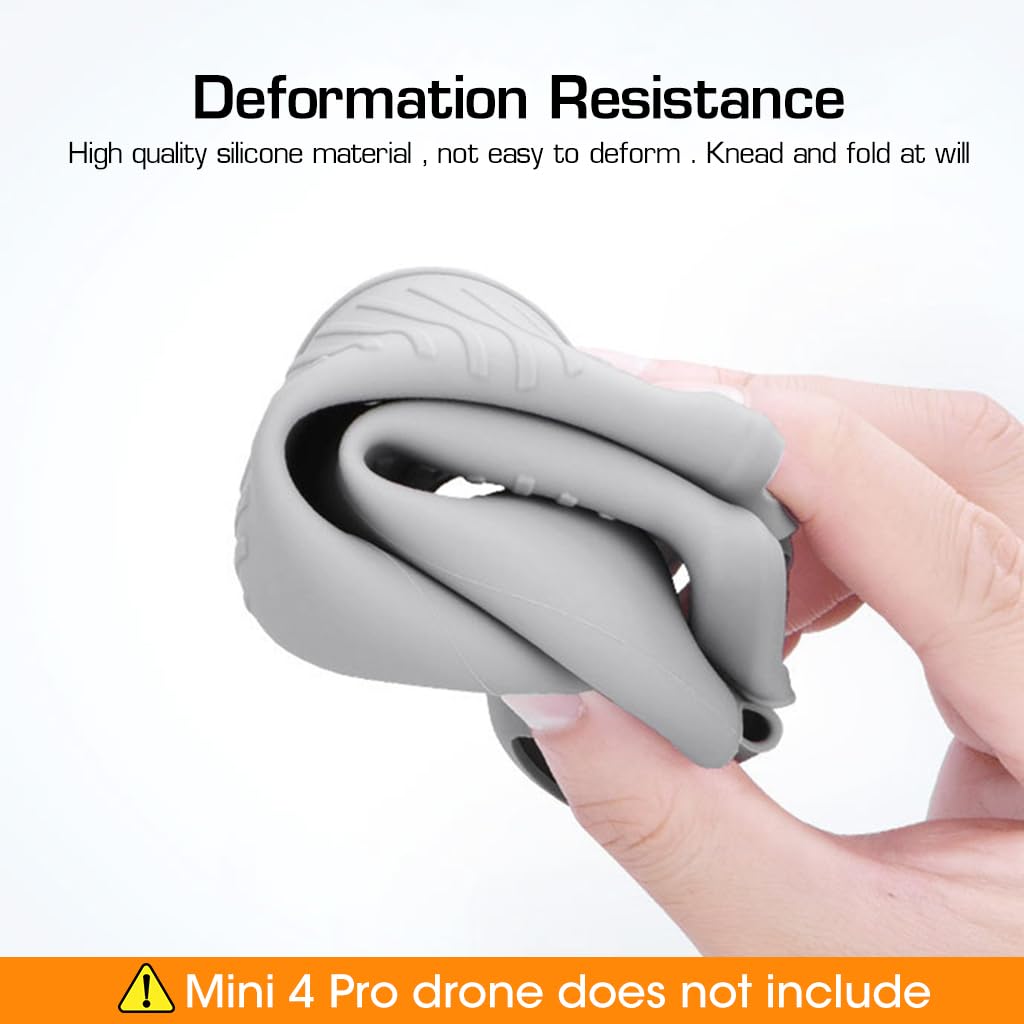 ZORBES Silicone Case for DJI Air 3 RC 2 Remote Controller, Air 3 Silicone Protective Case Cover Sleeve Anti-slip Silicone Case for Air 3 RC 2 Remote Controller DJI Mini 4 Pro, No Air 3 RC 2 Remote Controller
