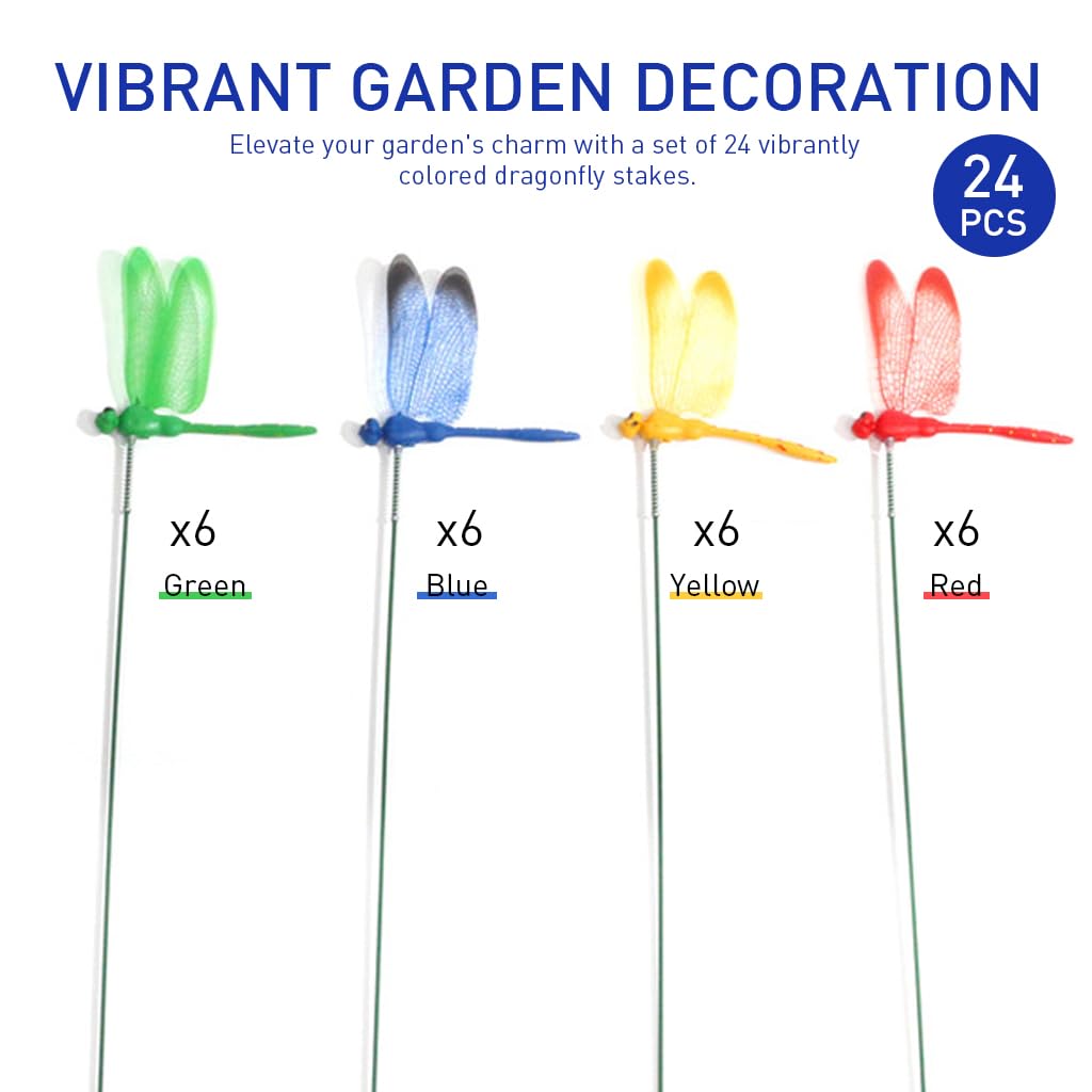 HASTHIP 20Pcs Butterfly Stakes, 10in 3D Colorful Flying Butterfly