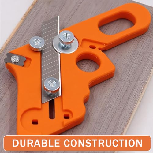 Serplex® Woodworking Edge Trimmer,Edge Cutter Tool with 10Pcs Blades,Adjustable Woodworking Hand Trimming Tool for Wood Banding X 3