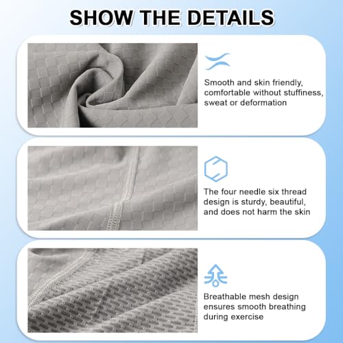 Proberos® Balaclava Face Mask Sun UV Protection Breathable Full Head for Men Women Skiing Cycling Grey 2PCS
