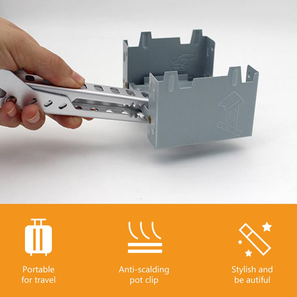Supvox Kitchen Plate Gripper Aluminum Alloy Anti Scalding Hot Plate Gripper 4.8'' Portable Camping Kitchenware Gripper for Hot Plate, Pot